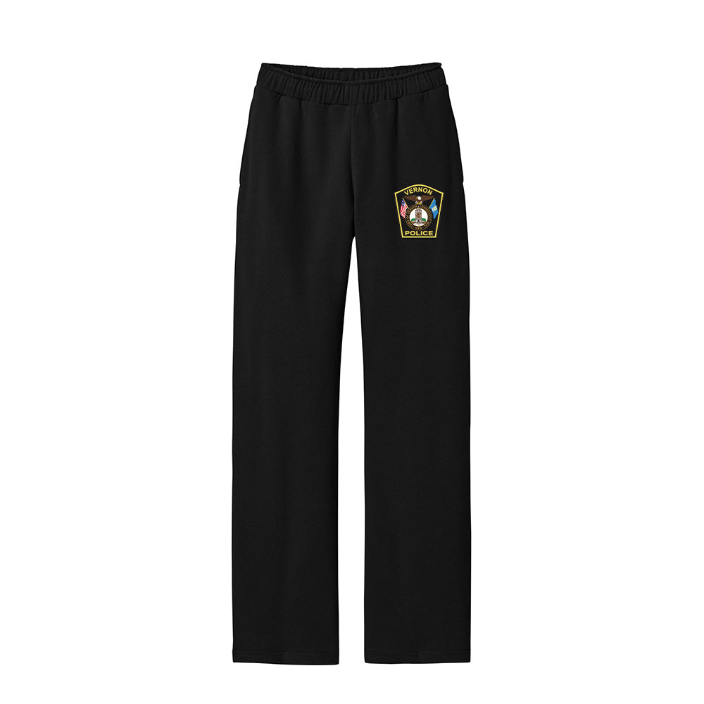 Vernon Police Open Bottom Fleece Sweat-pant