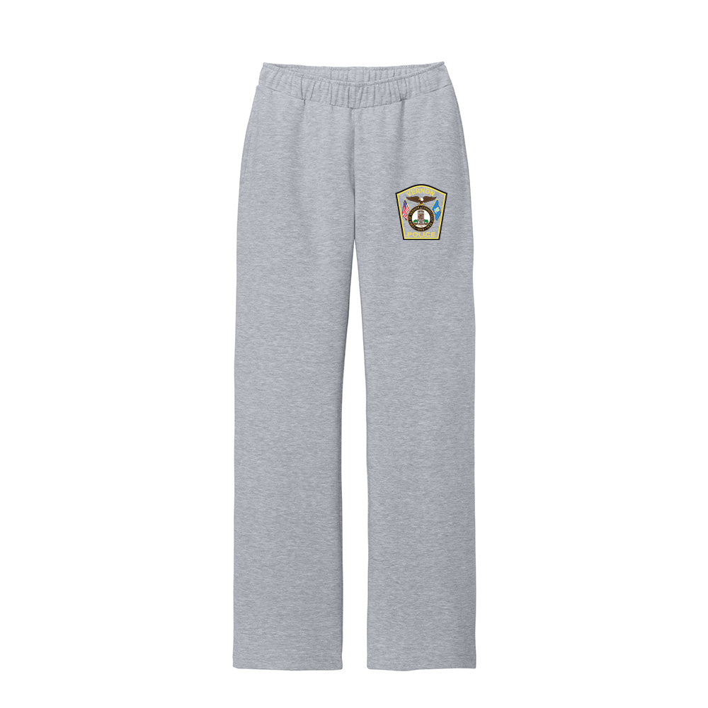 Vernon Police Open Bottom Fleece Sweat-pant