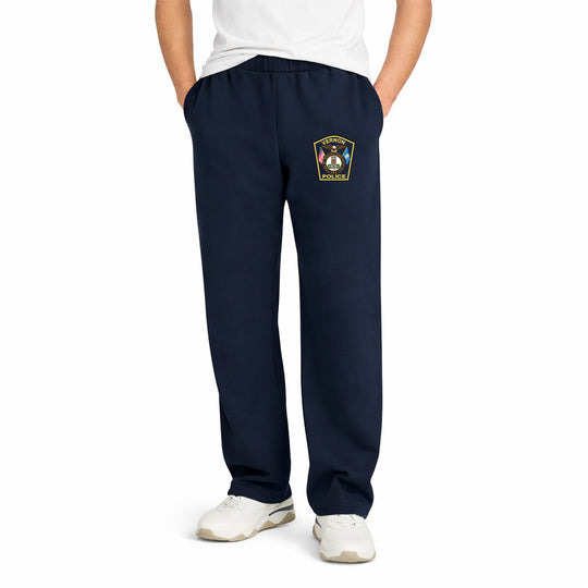 Vernon Police Open Bottom Fleece Sweat-pant