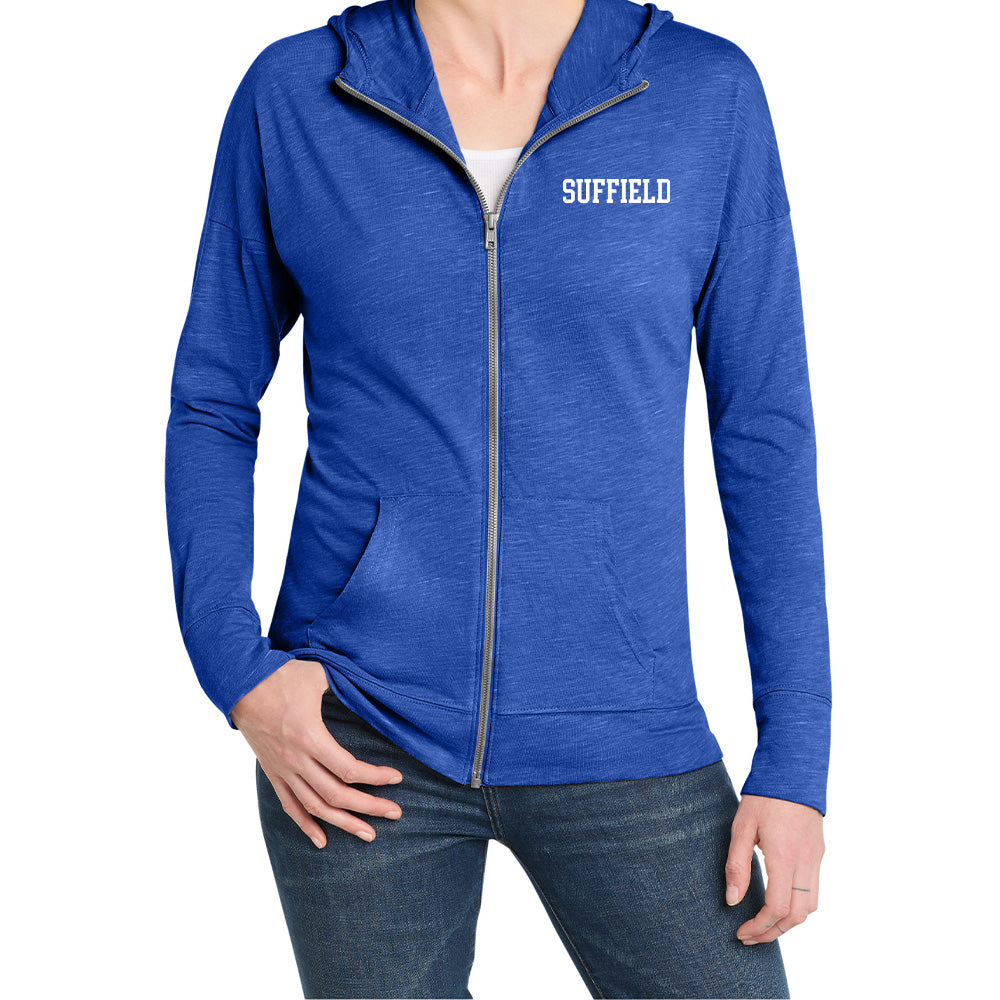 Suffield PTO Ladies Lightweight Full Zip Hoodie