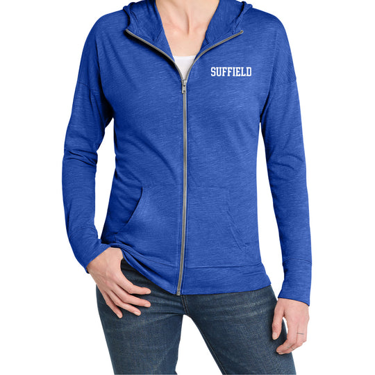 Suffield PTO Ladies Lightweight Full Zip Hoodie