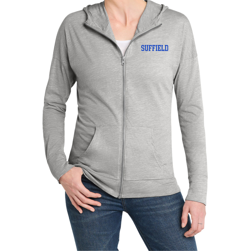 Suffield PTO Ladies Lightweight Full Zip Hoodie