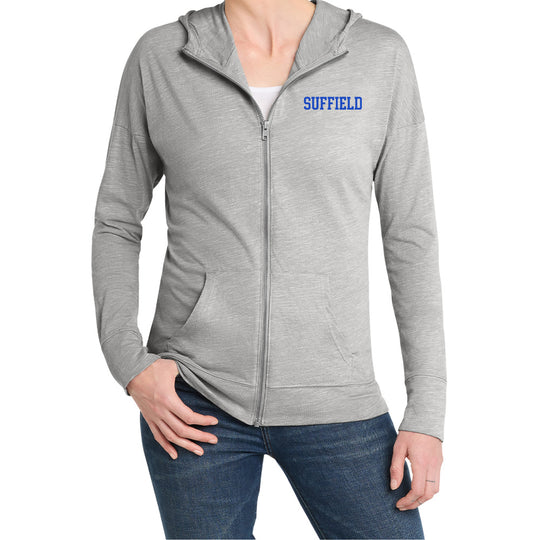 Suffield PTO Ladies Lightweight Full Zip Hoodie