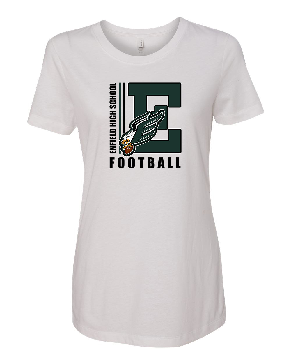 Enfield Eagles Football Womens T-shirt "Big E" - 1510 (color options available)