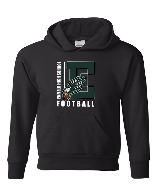 Enfield Eagles Football Youth Hanes Hoodie "Big E" - P473 (color options available)