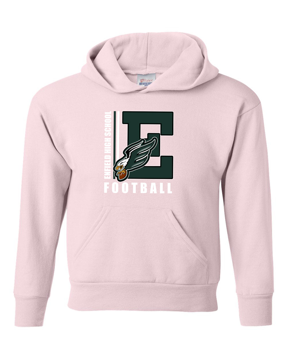 Enfield Eagles Football Youth Hanes Hoodie "Big E" - P473 (color options available)