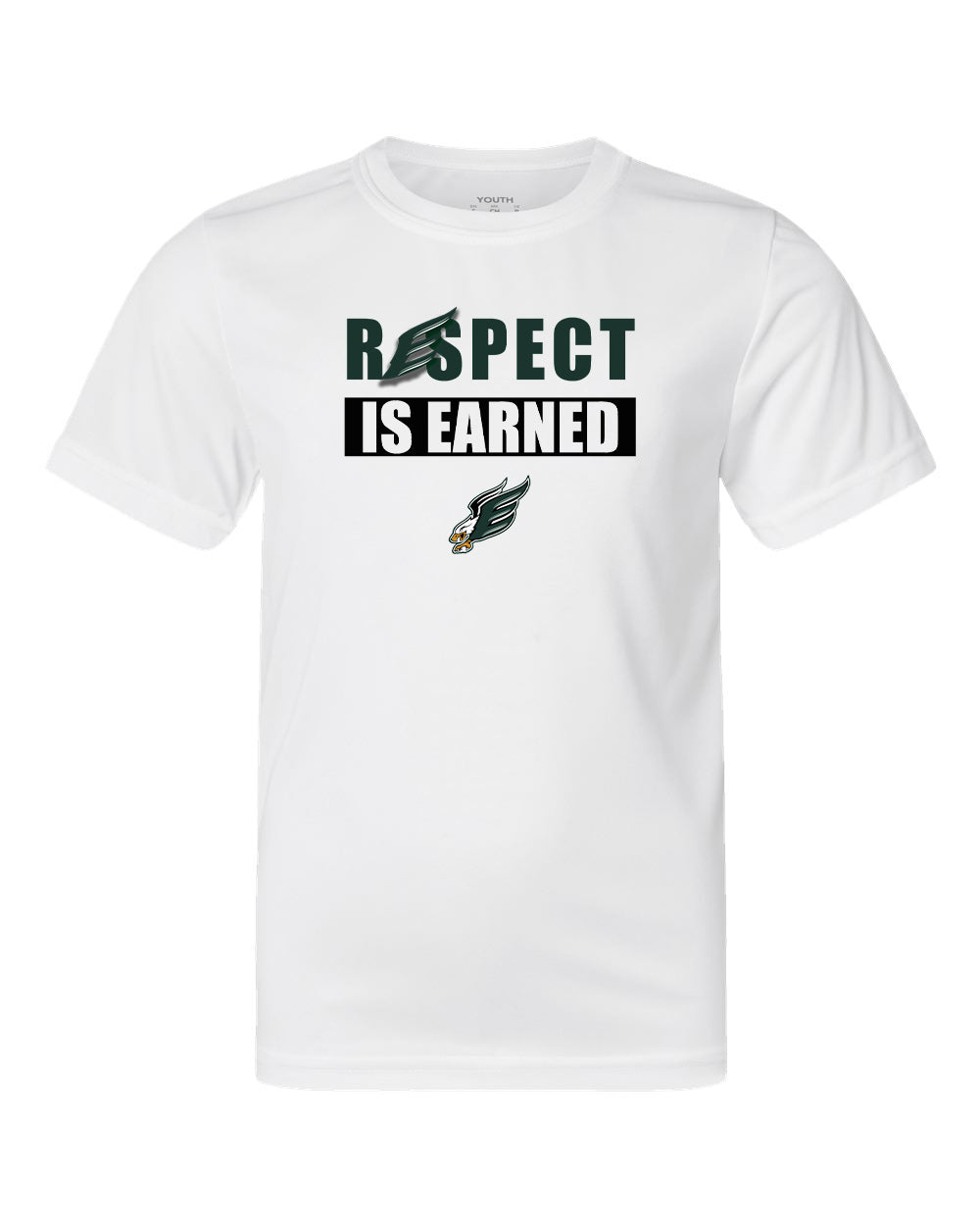 Enfield Eagles Football Youth Tech Shirt "Respect" - 791 (color options available)