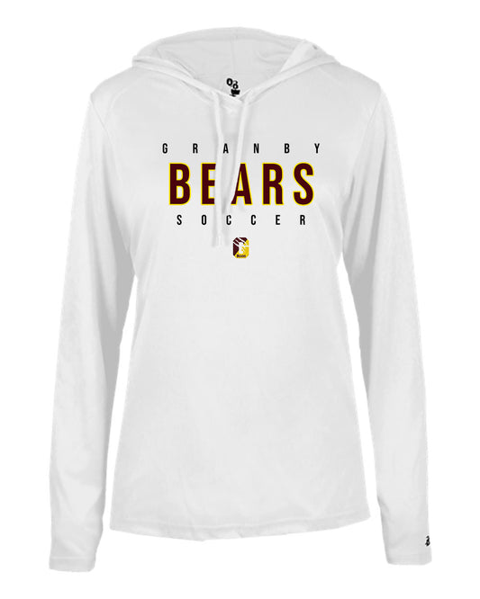 Granby Womens Tri Blend Fleece Hooded Longsleeve T-Shirt - 4165 (color options available)