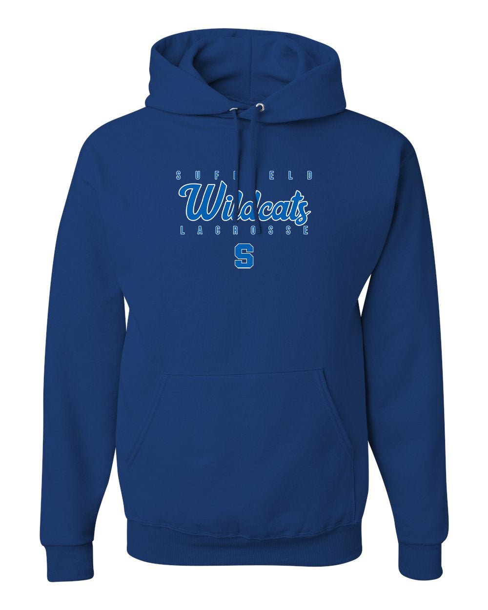 Suffield High Lacrosse - Adult Fleece Hoodie "SHL" - 996MR (color options available)