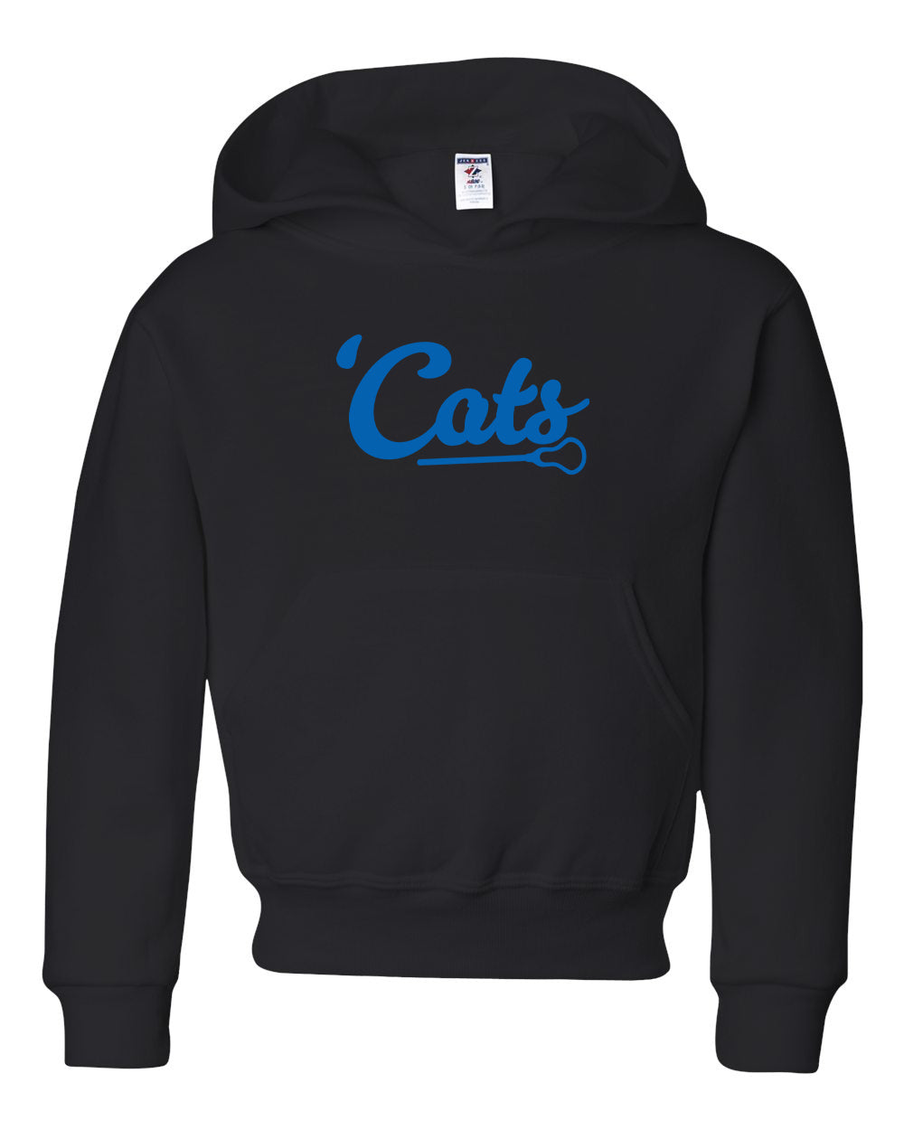 Suffield High Lacrosse - Youth Hoodie "Cats/Stick" - 996YR (color options available)