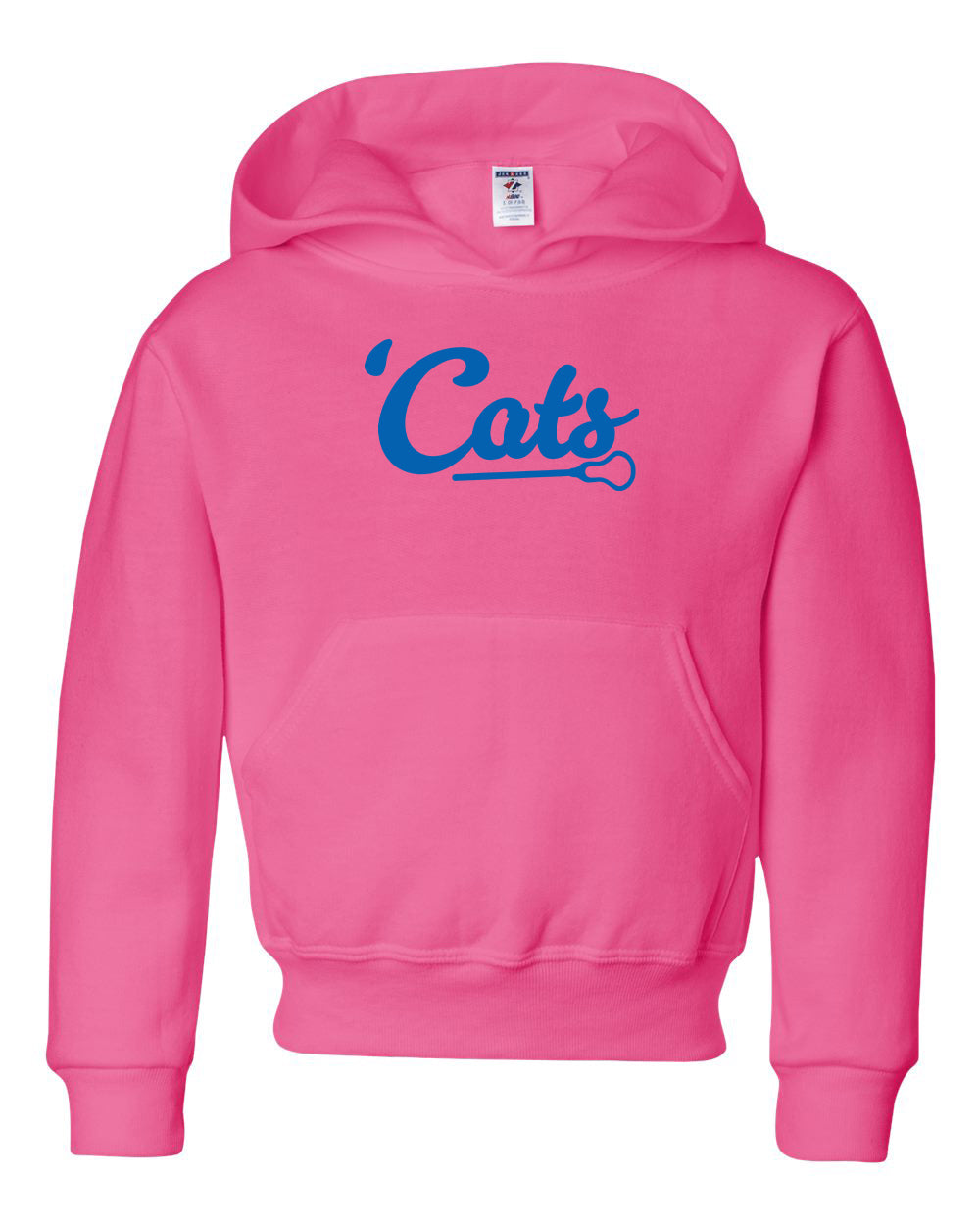 Suffield High Lacrosse - Youth Hoodie "Cats/Stick" - 996YR (color options available)