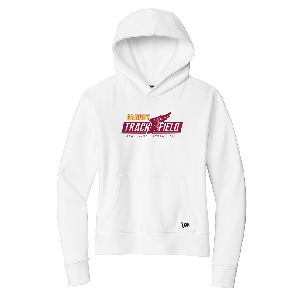 Granby High T&F Ladies New Era Fleece Hoodie - LNEA550 (color options available)