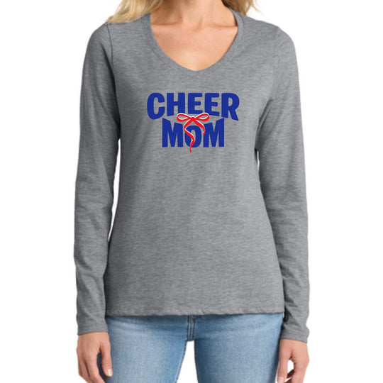 Lincroft Cheer Mom Long Sleeve V-Neck Tee