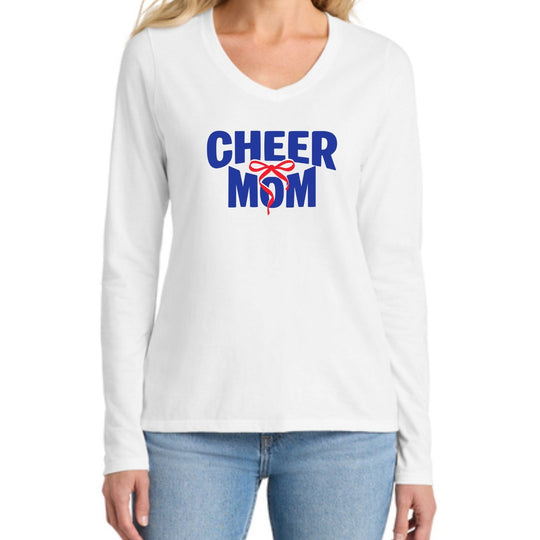 Lincroft Cheer Mom Long Sleeve V-Neck Tee