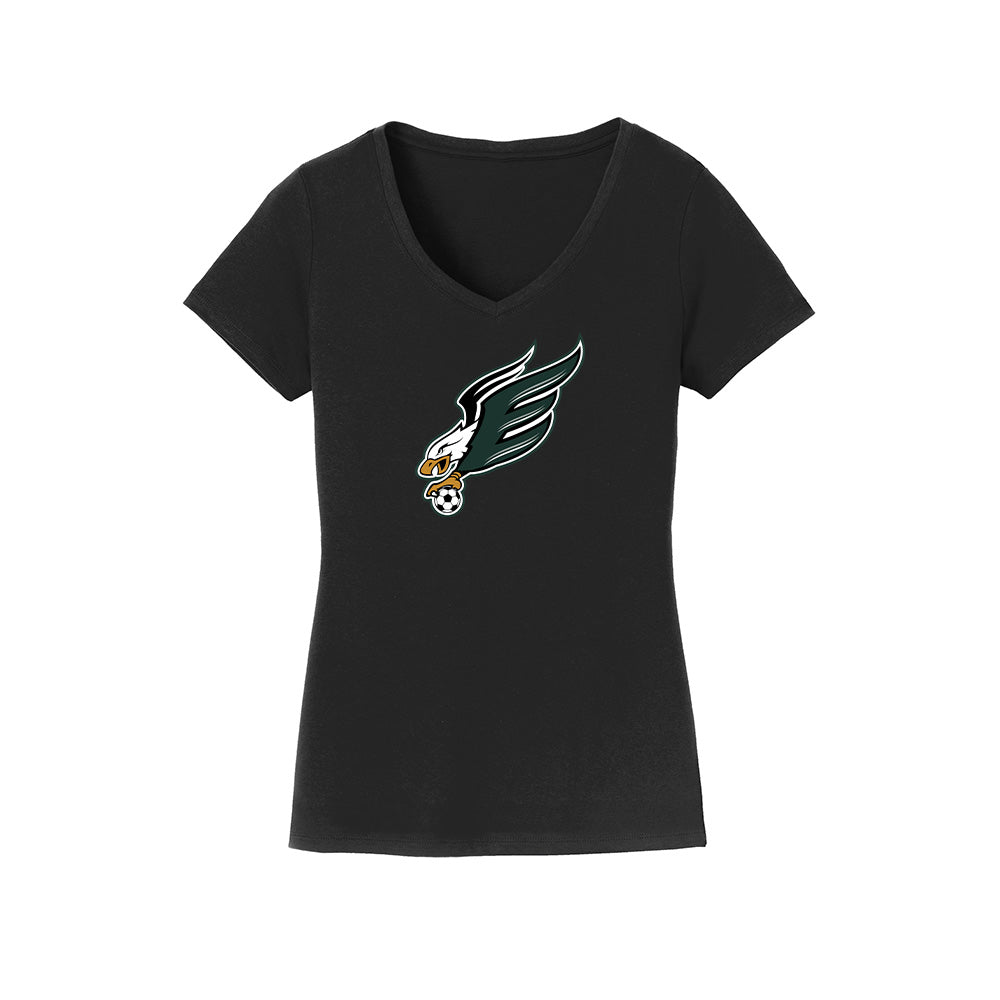 Enfield High Soccer "Eagle B" Ladies  V-Neck Tee
