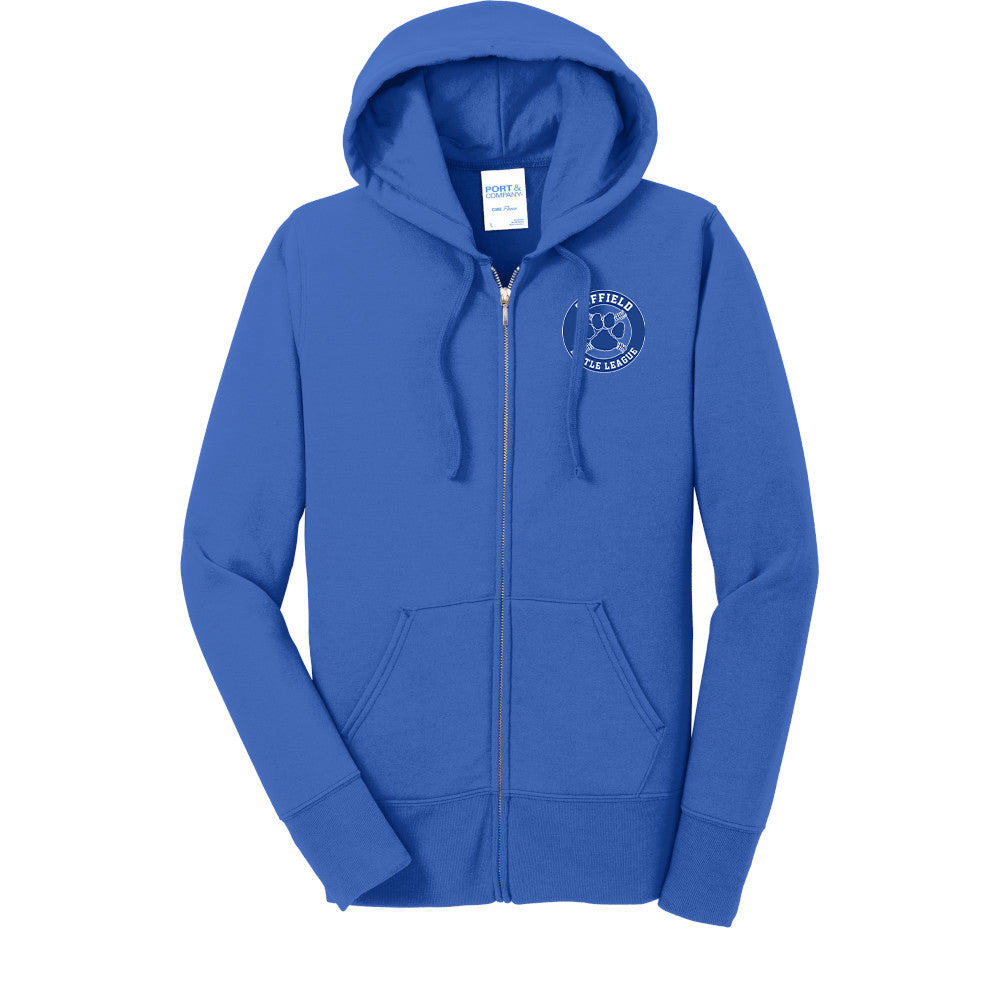 Suffield LL Ladies Core Fleece Full Zip Hoodie - LPC78ZH (color options available)