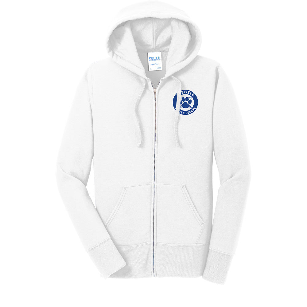 Suffield LL Ladies Core Fleece Full Zip Hoodie - LPC78ZH (color options available)