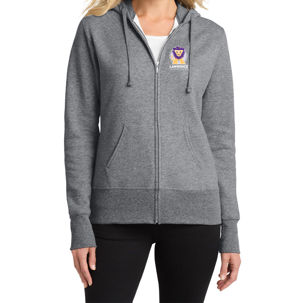 Lawrence Elementary Ladies "Lion" Full Zip Hoodie