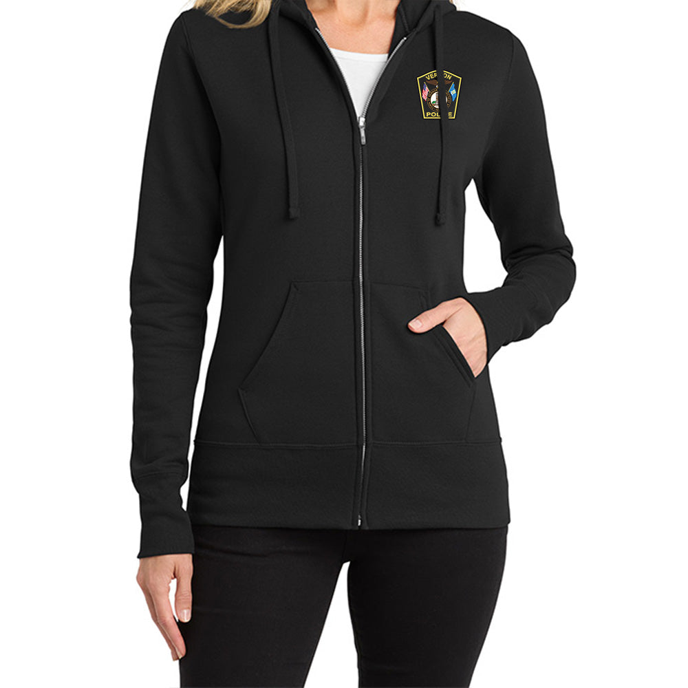 Vernon Police Ladies Full Zip Hoodie
