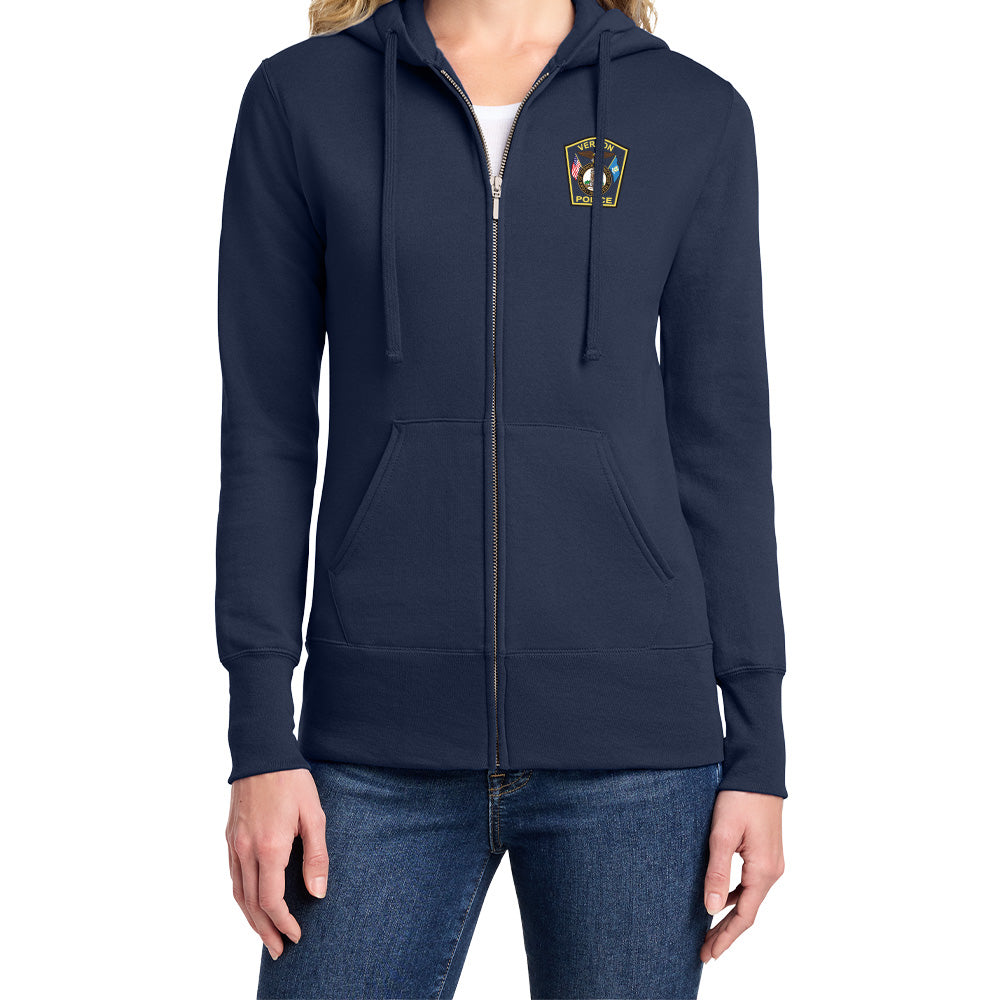 Vernon Police Ladies Full Zip Hoodie