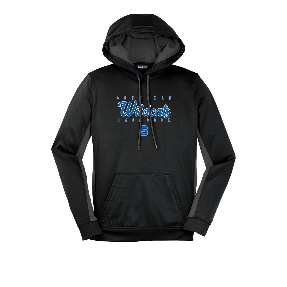Suffield High Lacrosse - Ladies Fleece Hoodie - LST235 (color options available)