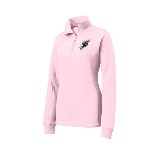 Enfield High Soccer "Eagle B" Ladies 1/4 Zip Sweatshirt