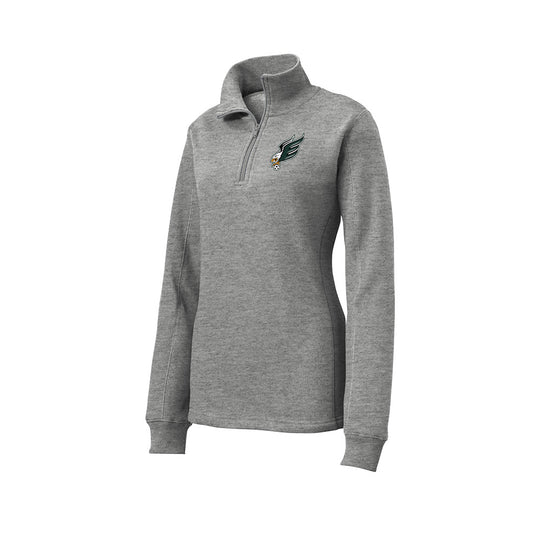 Enfield High Soccer "Eagle B" Ladies 1/4 Zip Sweatshirt