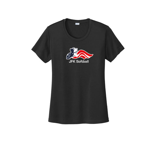 JFK Ladies Softball Posicharge Tech Tee "Softball" - LST350 (color options available)