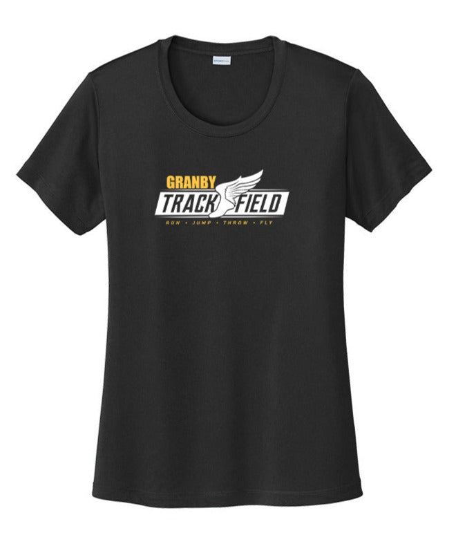 Granby High T&F Ladies Posi-Charge Tech Tee - LST350 (color options available)