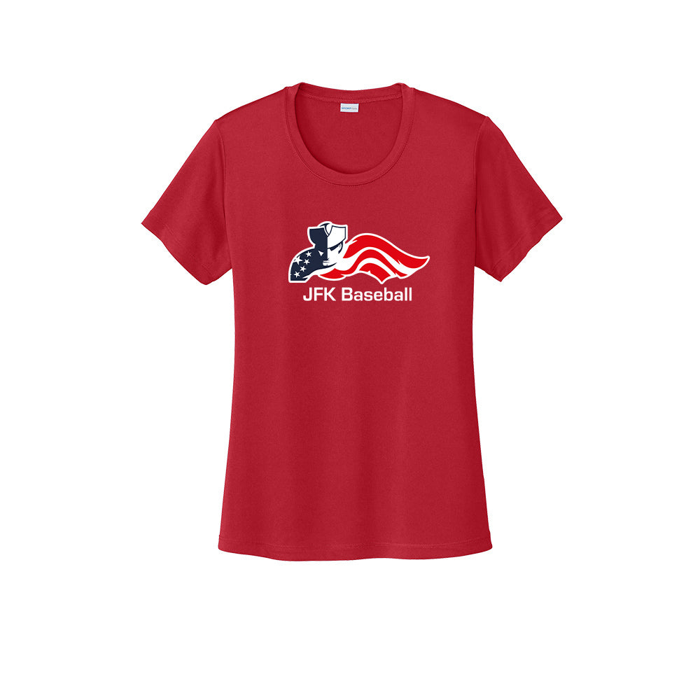 JFK Ladies Baseball Posicharge Tech Tee "Baseball" - LST350 (color options available)