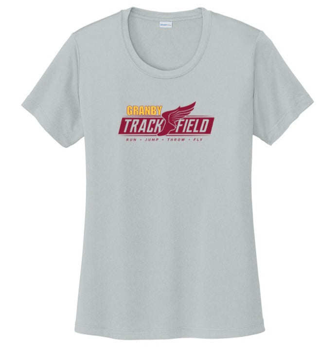 Granby High T&F Ladies Posi-Charge Tech Tee - LST350 (color options available)