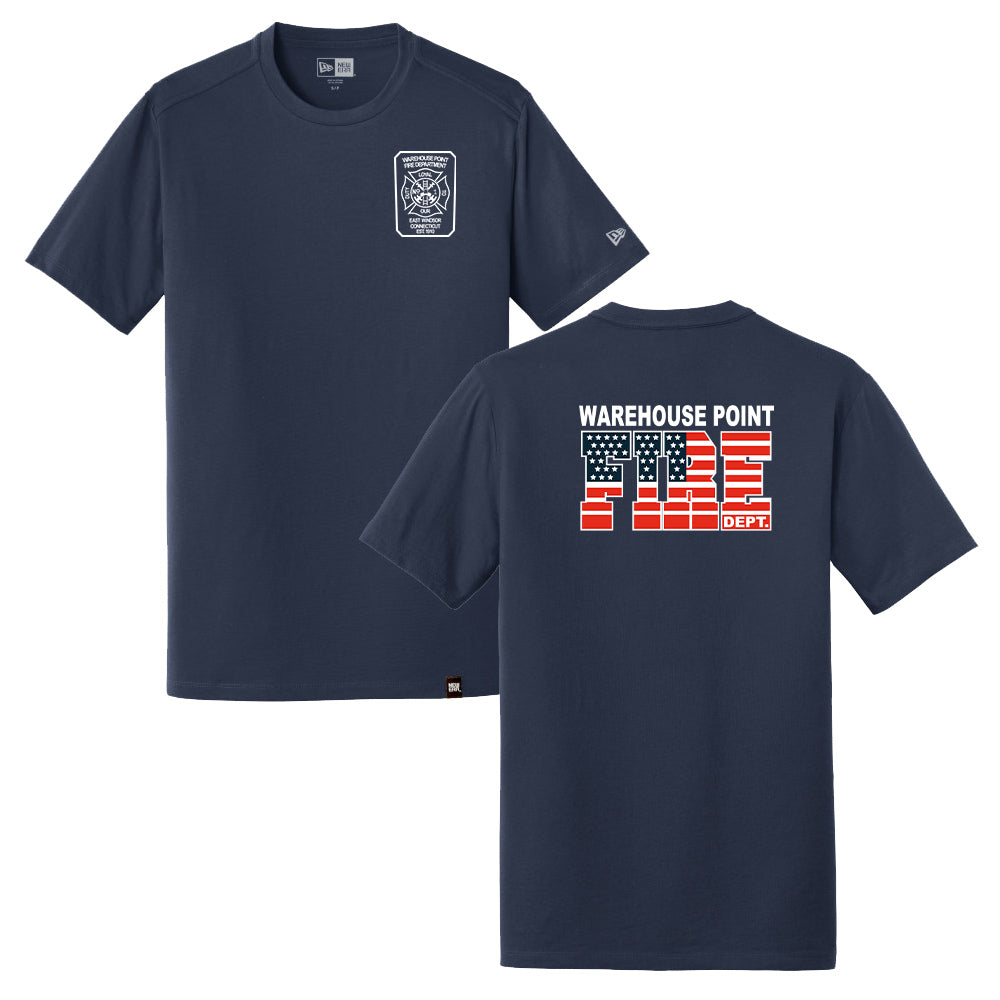 WHPFD Adult New Era Tee "Shield/Flag" - NEA100 (color options available)