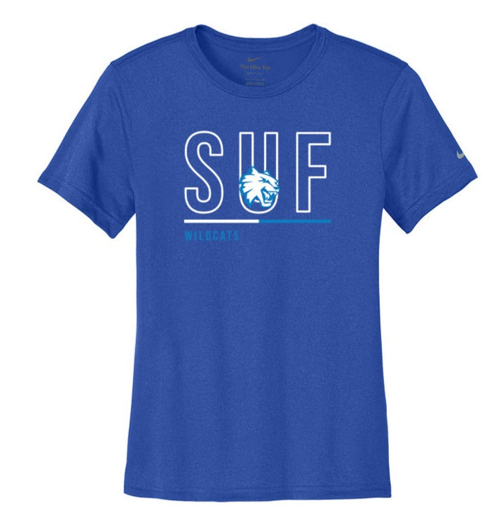 Suffield Youth Lacrosse - Ladies Nike Tee "SUF" - NKDX8734 (color options available)