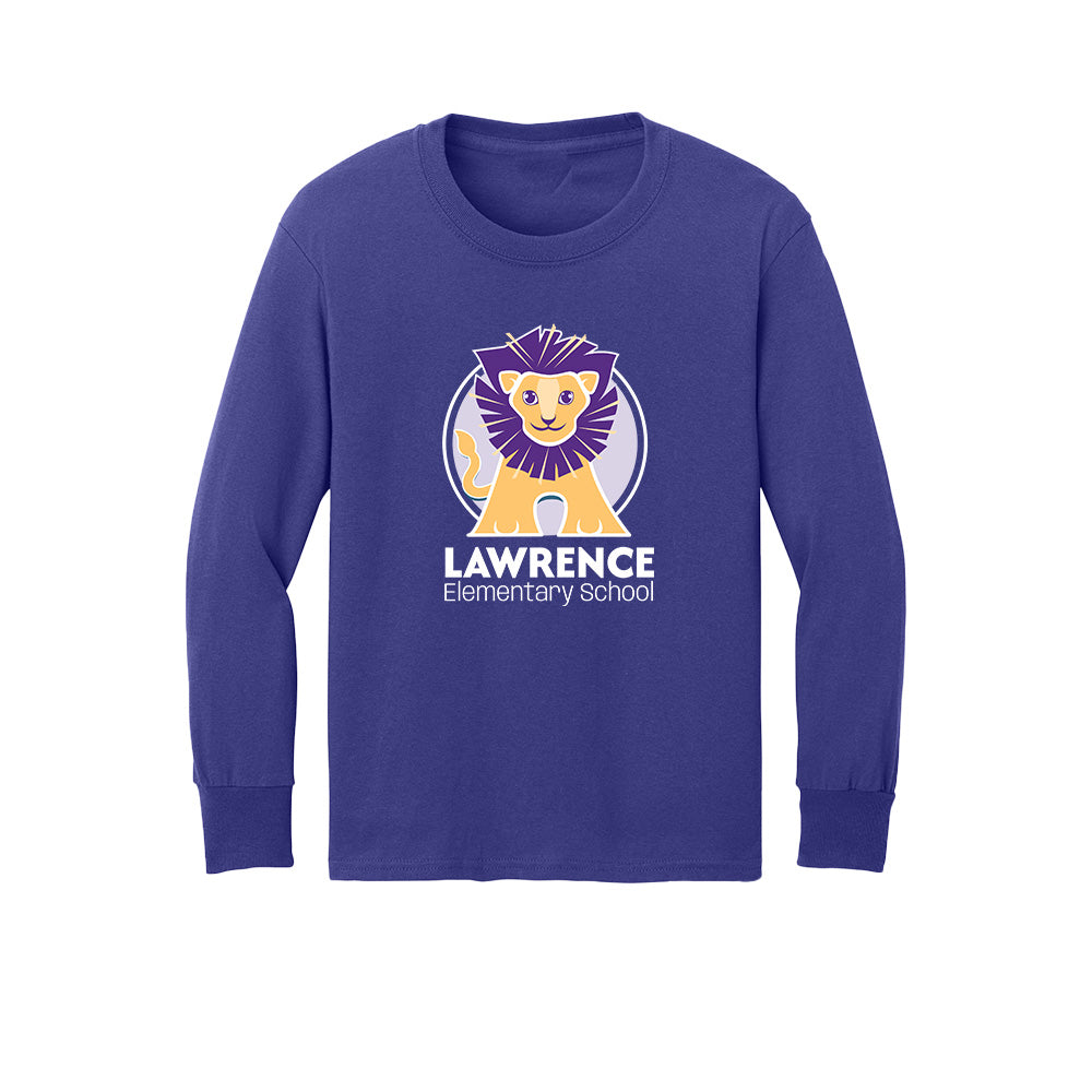 Lawrence Elementary Youth "Lion" LS Tee