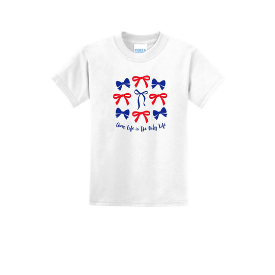 Lincroft Cheer Life Bows Youth Tee