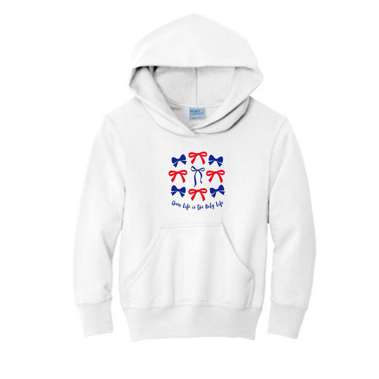 Lincroft Cheer Life Bows Youth Hoodie