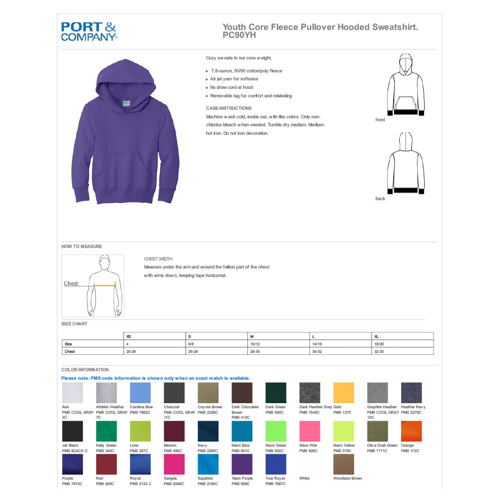 Granby PTO Youth "G" Hoodie