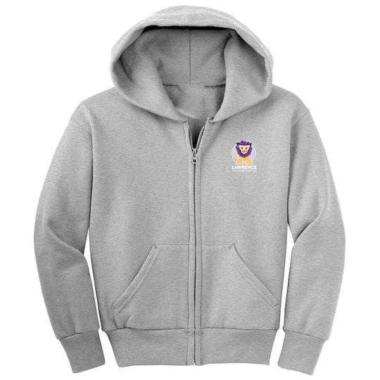 Lawrence Elementary "Lion" Youth Full Zip Hoodie