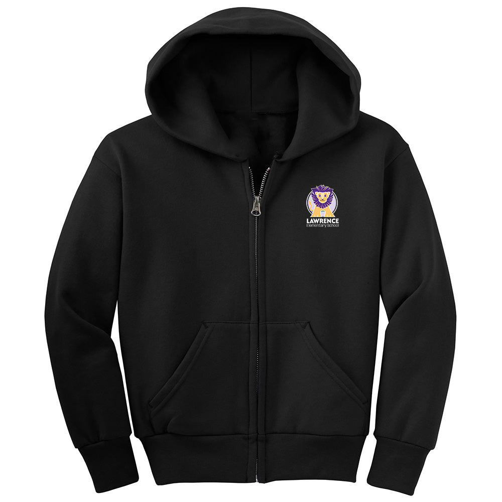 Lawrence Elementary "Lion" Youth Full Zip Hoodie