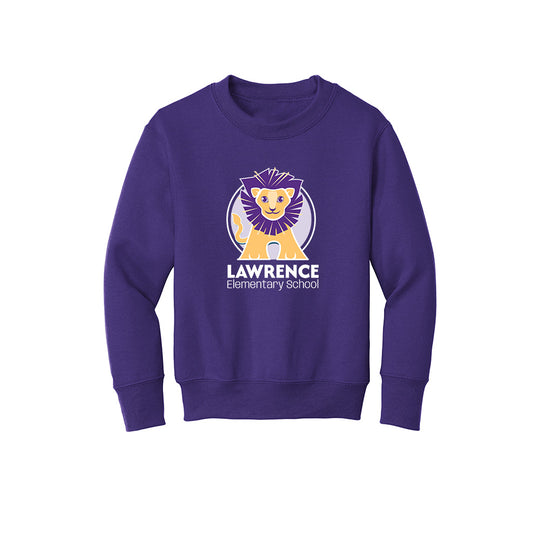 Lawrence Elementary Youth "Lion" Crewneck Sweatshirt