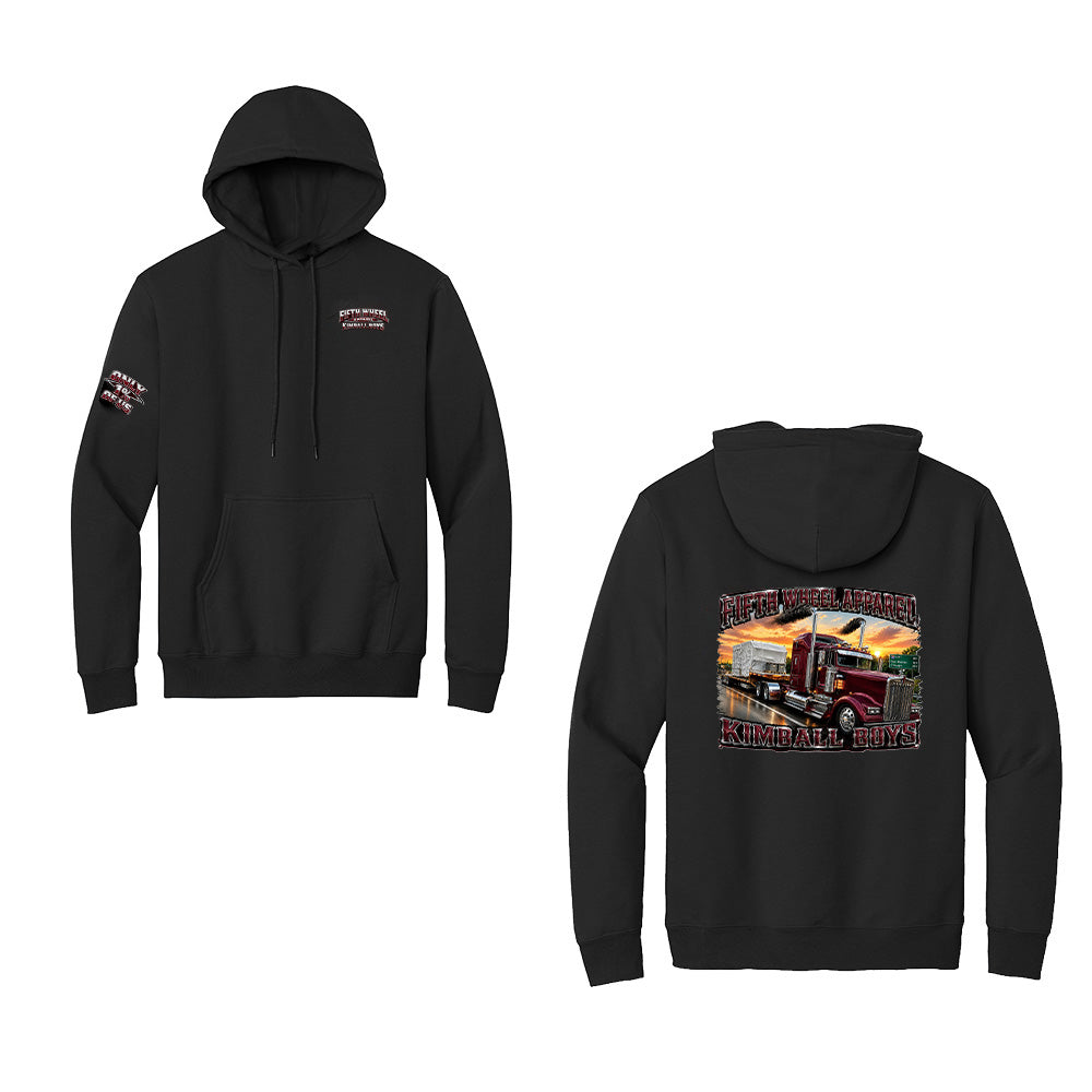 "Rollin with Kimball Boys" Fleece Hoodie