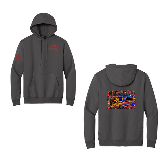 "Rollin with Gear Jammer" Fleece Hoodie