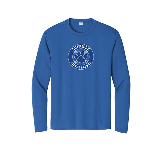 Suffield LL Adult LS Tech Tee "Circle" - ST350LS (color options available)