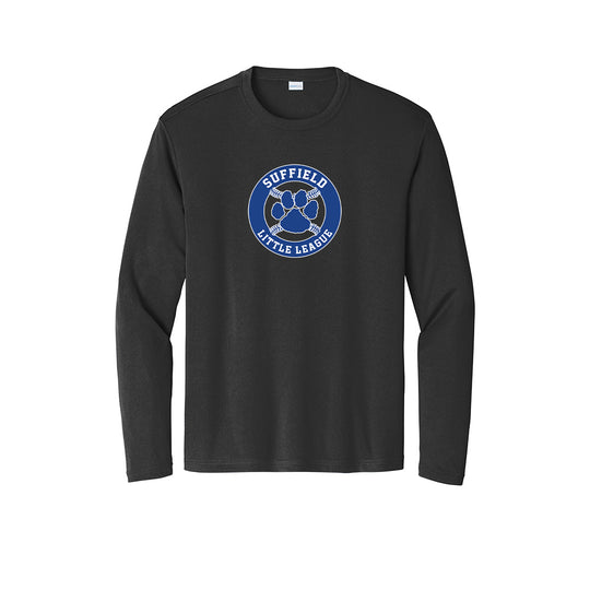 Suffield LL Adult LS Tech Tee "Circle" - ST350LS (color options available)