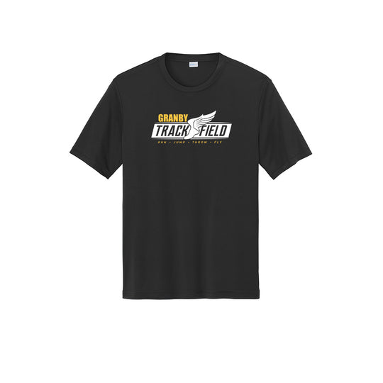 Granby High T&F Adult Posicharge Tee - ST350 (color options available)