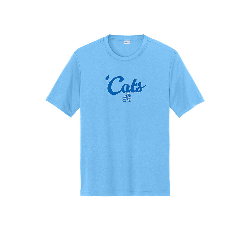 Suffield High Lacrosse - Adult Tech Tee "2 Cats" - ST350 (color options available)