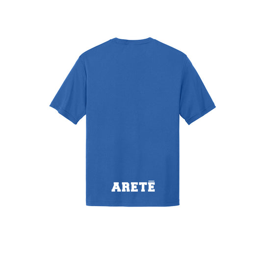 Suffield High Boys LAX Practice Tee "S Front - Aretē Back"- ST350 (color options available)