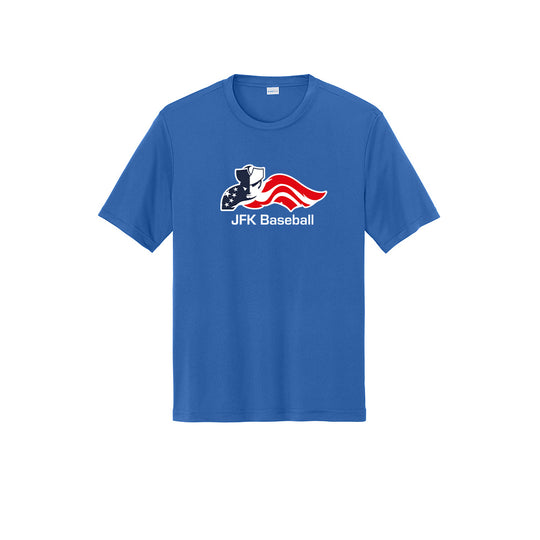 JFK Baseball Adult Tech Tee "Baseball" - ST350 (color options available)