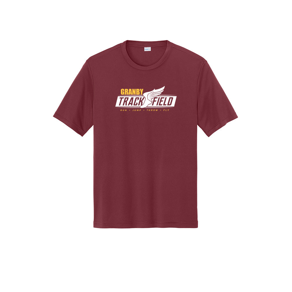 Granby High T&F Adult Posicharge Tee - ST350 (color options available)