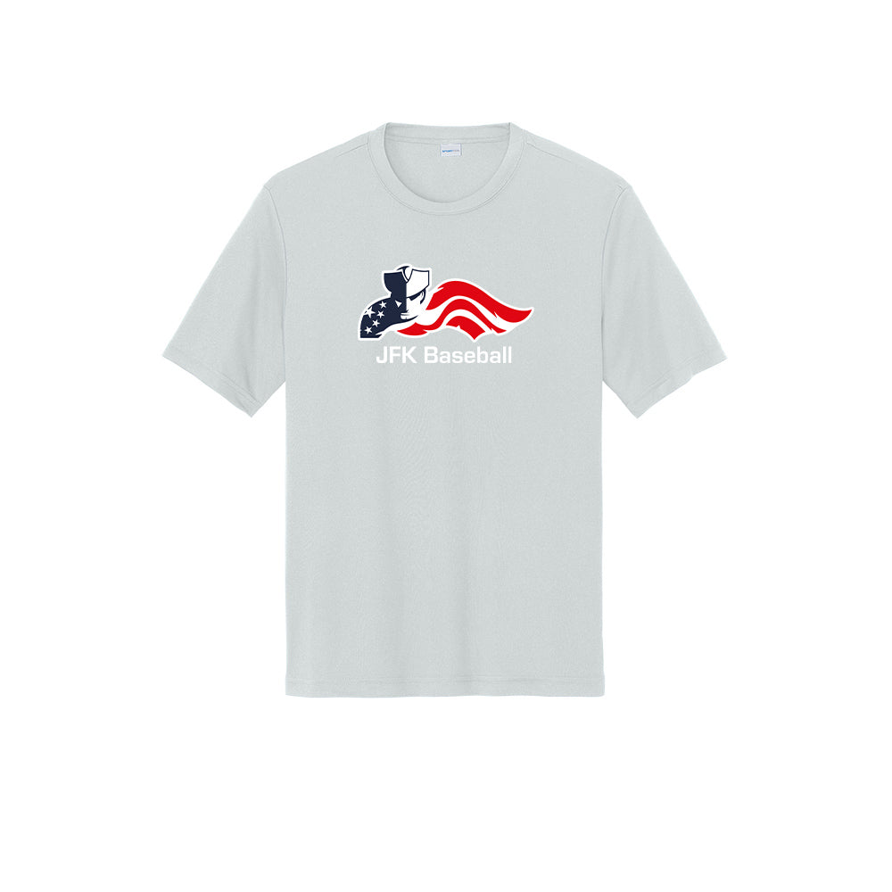 JFK Baseball Adult Tech Tee "Baseball" - ST350 (color options available)